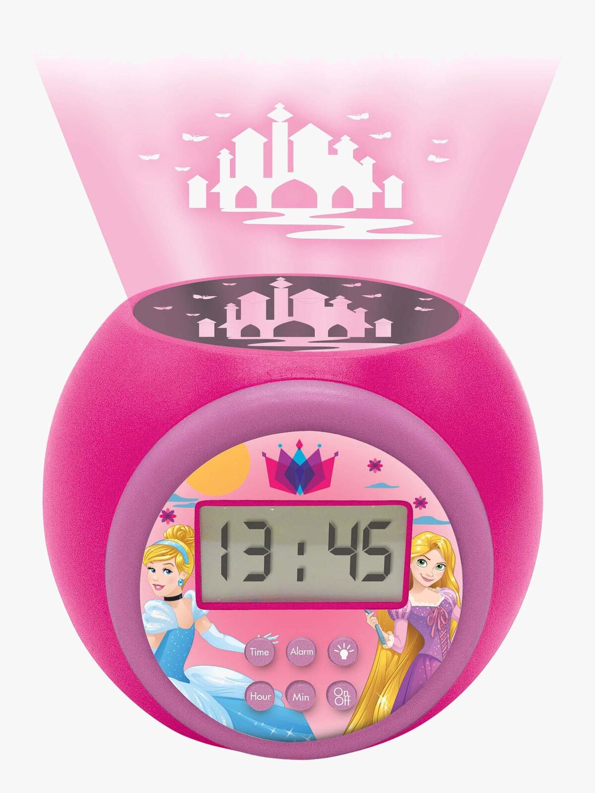 Disney Princess Projector Vækkeur, Lyserød