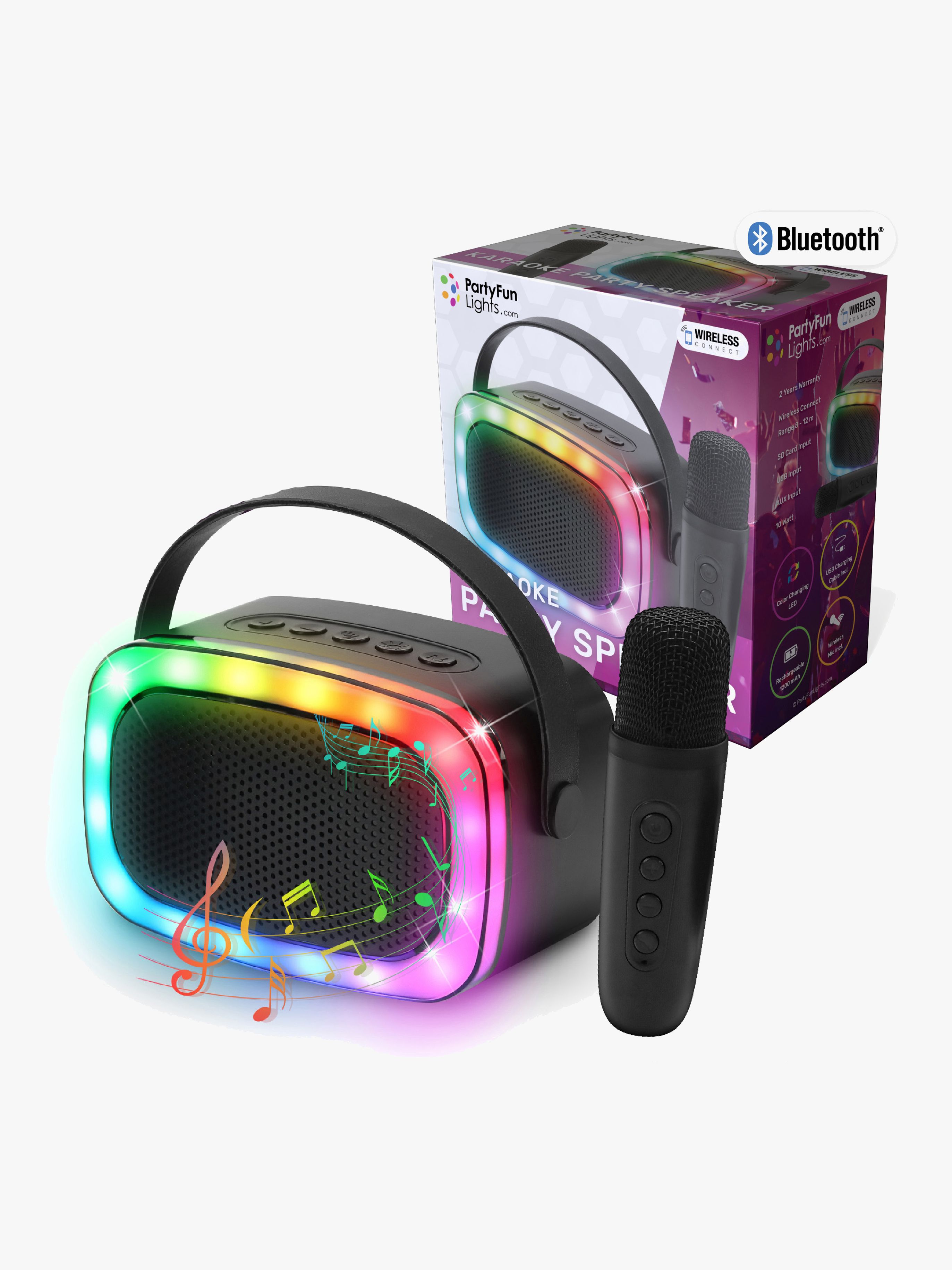 PartyFunLights Karaokesæt Mini Bluetooth