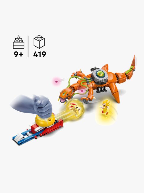 LEGO Sonic 77003 Super Shadow mod Biolizard