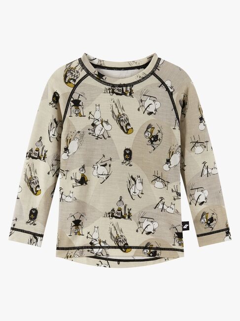 Reima Mumitroldene Trivsam Skiundertøj Uldmix, Sandy Beige