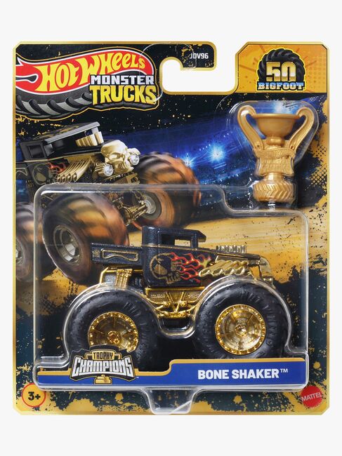 Hot Wheels Monstertrucks Bigfoot Trophy Champions Bil Blandet Udvalg