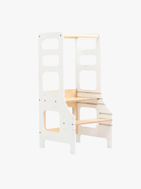 Duck Woodworks Justerbart Læringstårn, Hvid