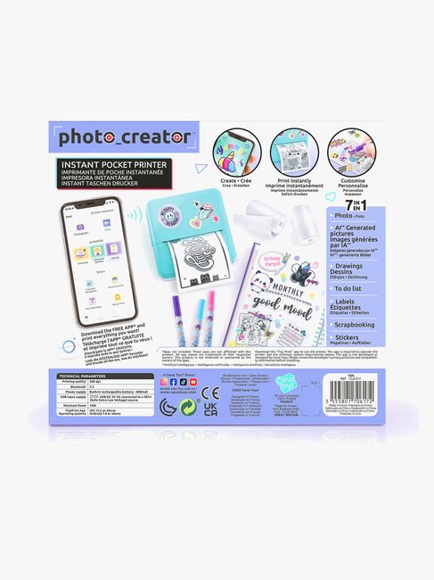 Canal Toys Photo Creator 7-i-1 Instant Pocket Printer