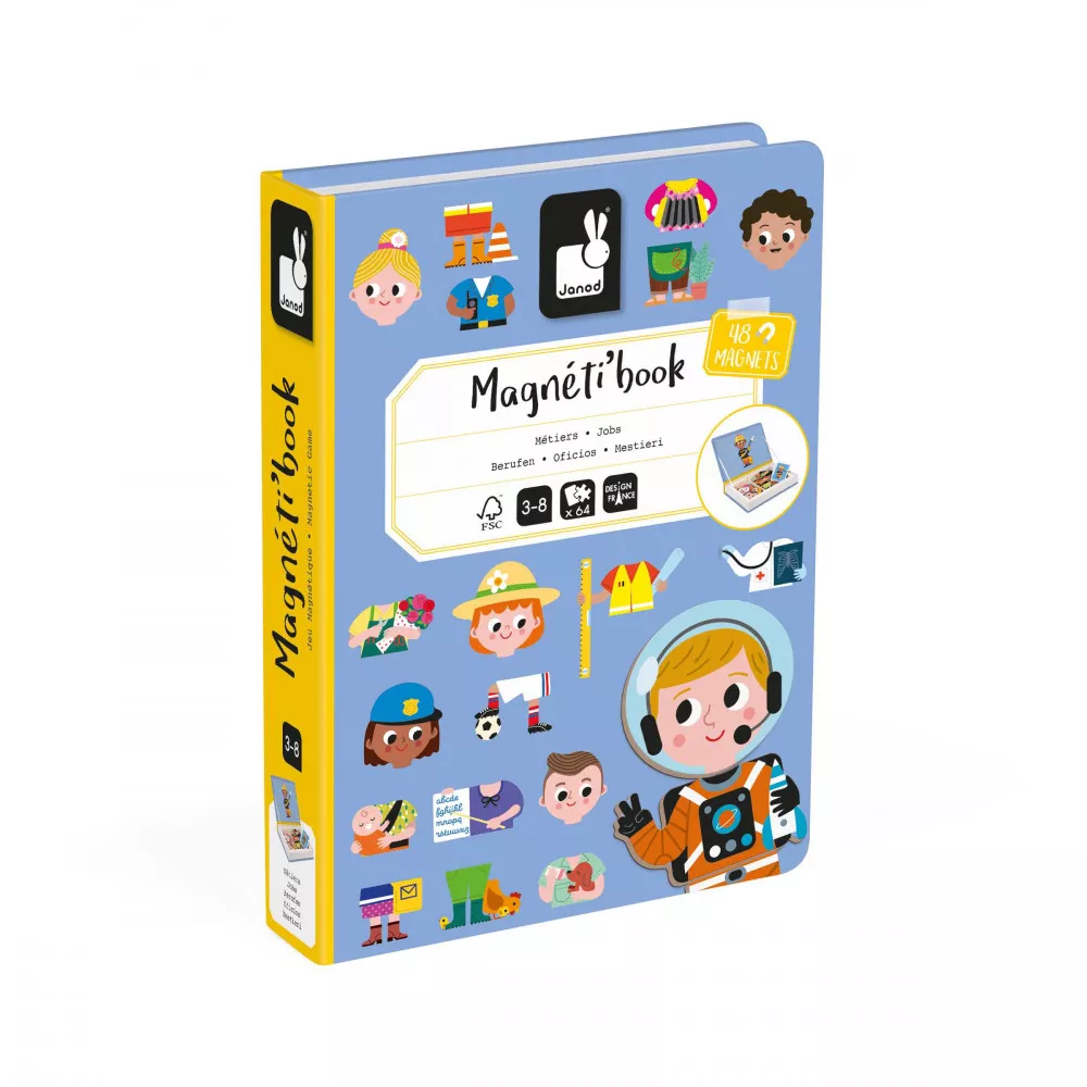 Janod Magneti'Book Job Magnetsæt 48 Stk.