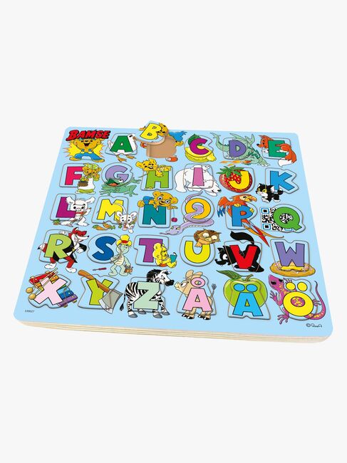 Kärnan Bamse Verdens Stærkeste Bjørn Puslespil Bogstaver 29 Brikker