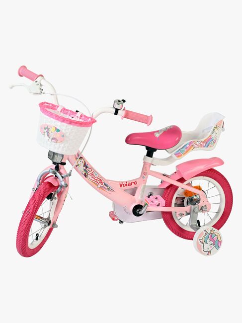 Volare Unicorn Cykel 12 Tommer, Pink