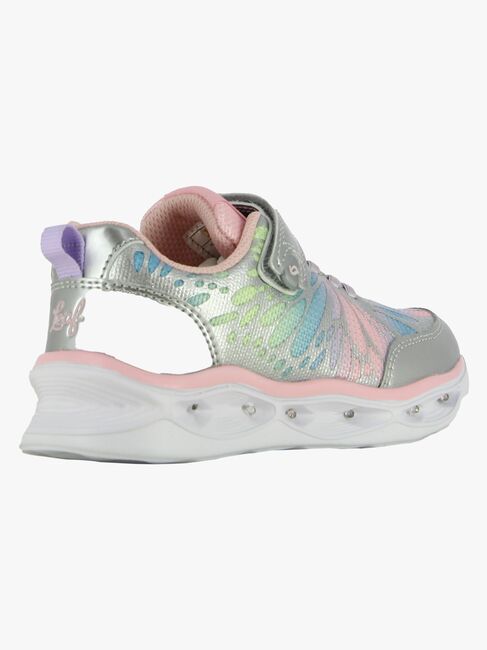 Leaf Malmen  Blinkende Sneakers, Silver