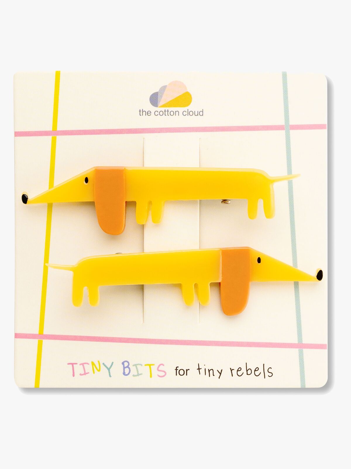 The Cotton Cloud Hårspænder 3-pak, Flying Dog