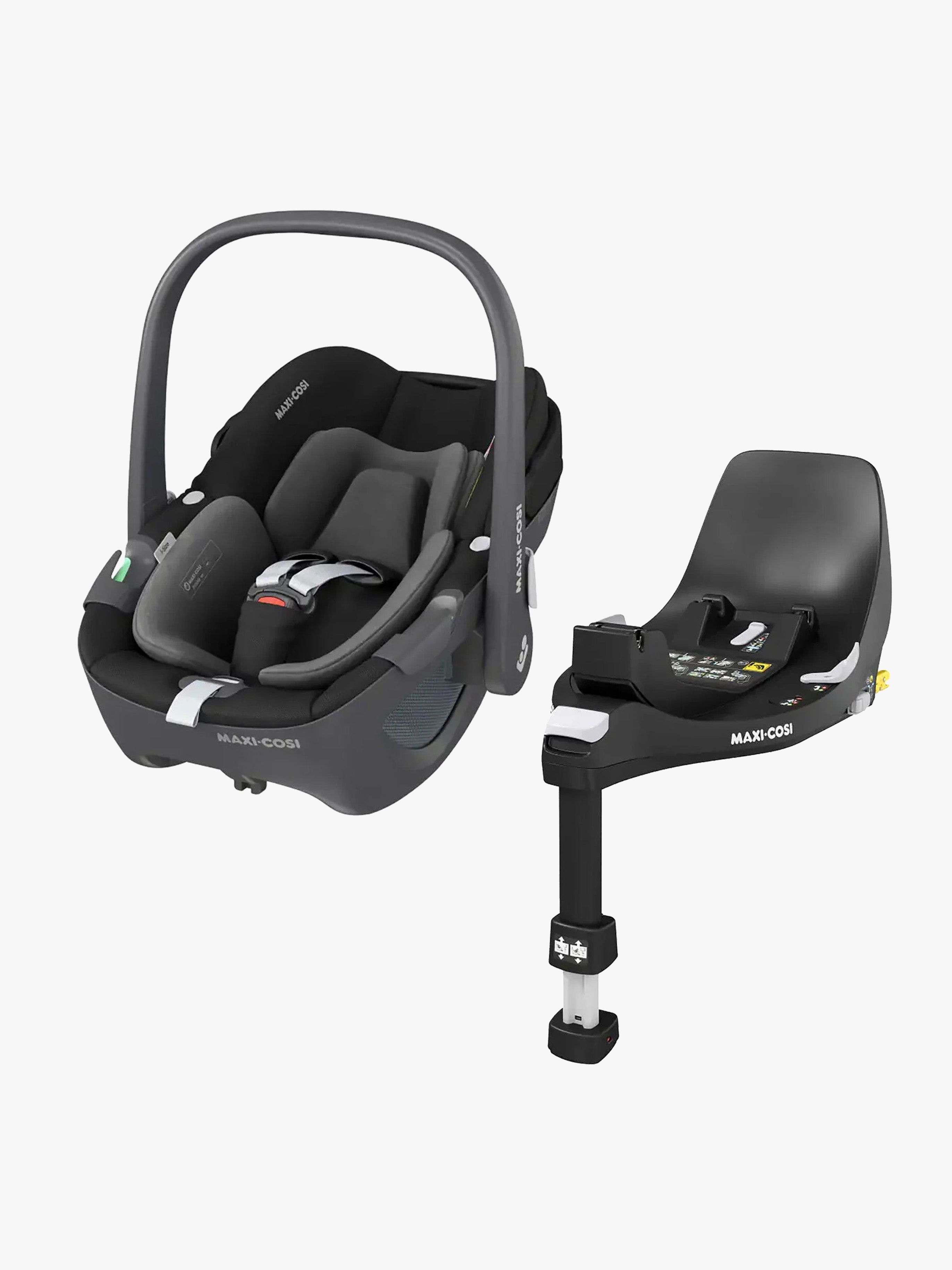 Maxi-Cosi Pebble 360 Autostol Baby inkl. FamilyFix 360 Base, Essential Black