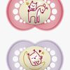 MAM Original Night Silikone Sutter 2-Pak 6-16m, Pink