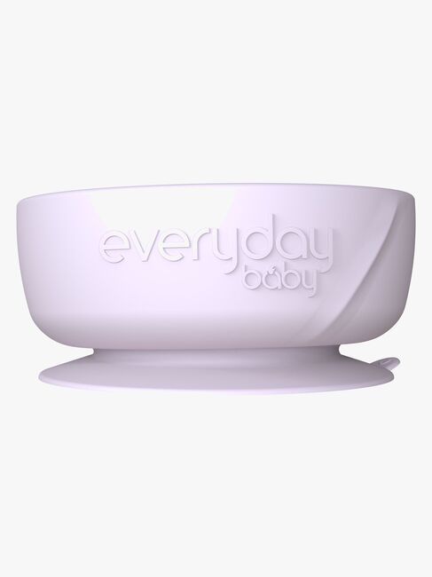 Everyday Baby Skål Silikone, Lavendelfarvet