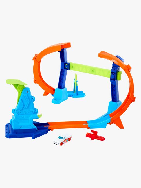 Hot Wheels Stunt Tracks Corkscrew Jump Champion Racerbane