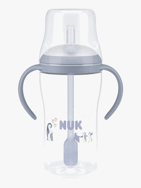 NUK Perfect Match Øvekop med Sugerør 260 ml, Penguin N2163-20-4552_1.jpg
