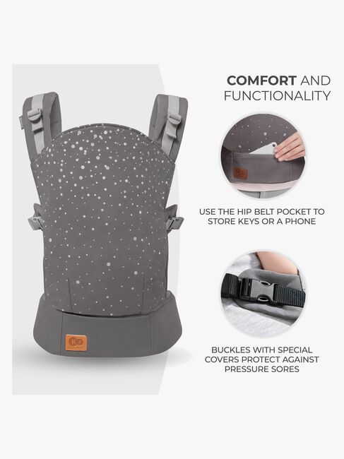 Kinderkraft NINO CONFETTI Bæresele, Grey