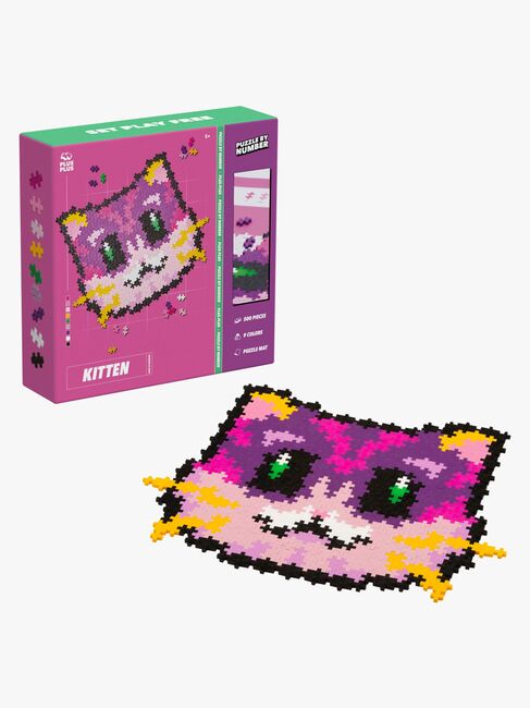 Plus-Plus Puzzle By Number Byggesæt Kattekilling 500 Dele