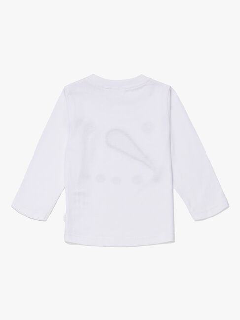 Luca & Lola Top Baby Snowman, White