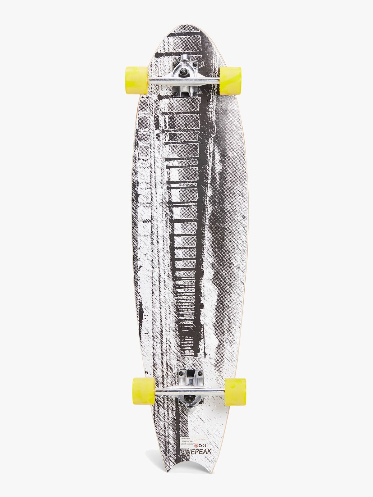 Impulse Longboard, Grå/Gul