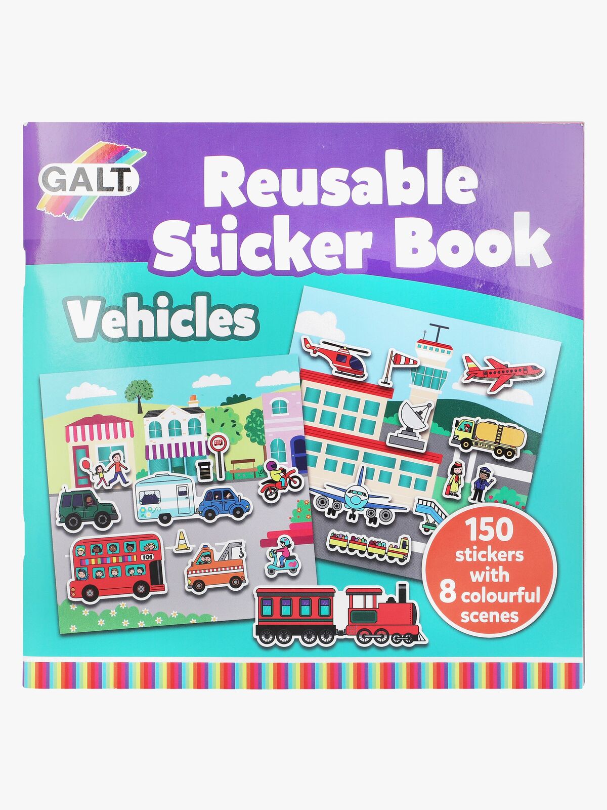 Galt Klistermærkebog Genanvendelig Transportmiddel