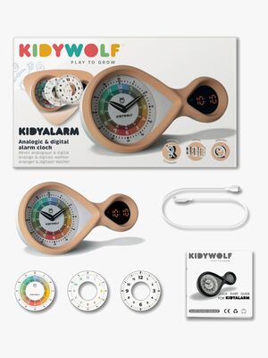 Kidywolf KIDYALARM Vækkeur, Brun