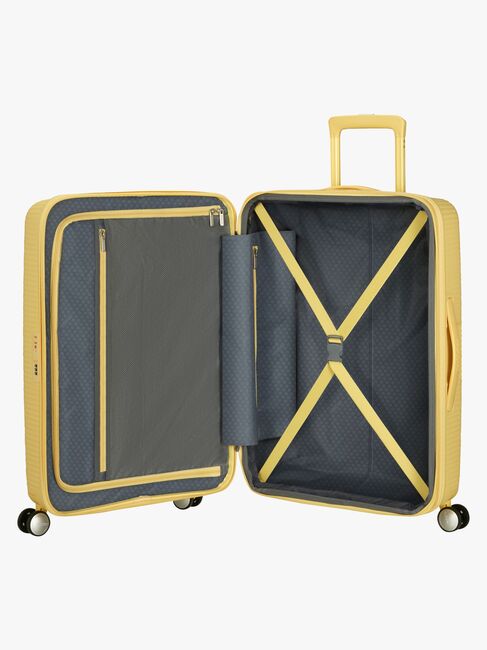 American Tourister Soundbox Spinner Kuffert 71,5L, Pastel Yellow