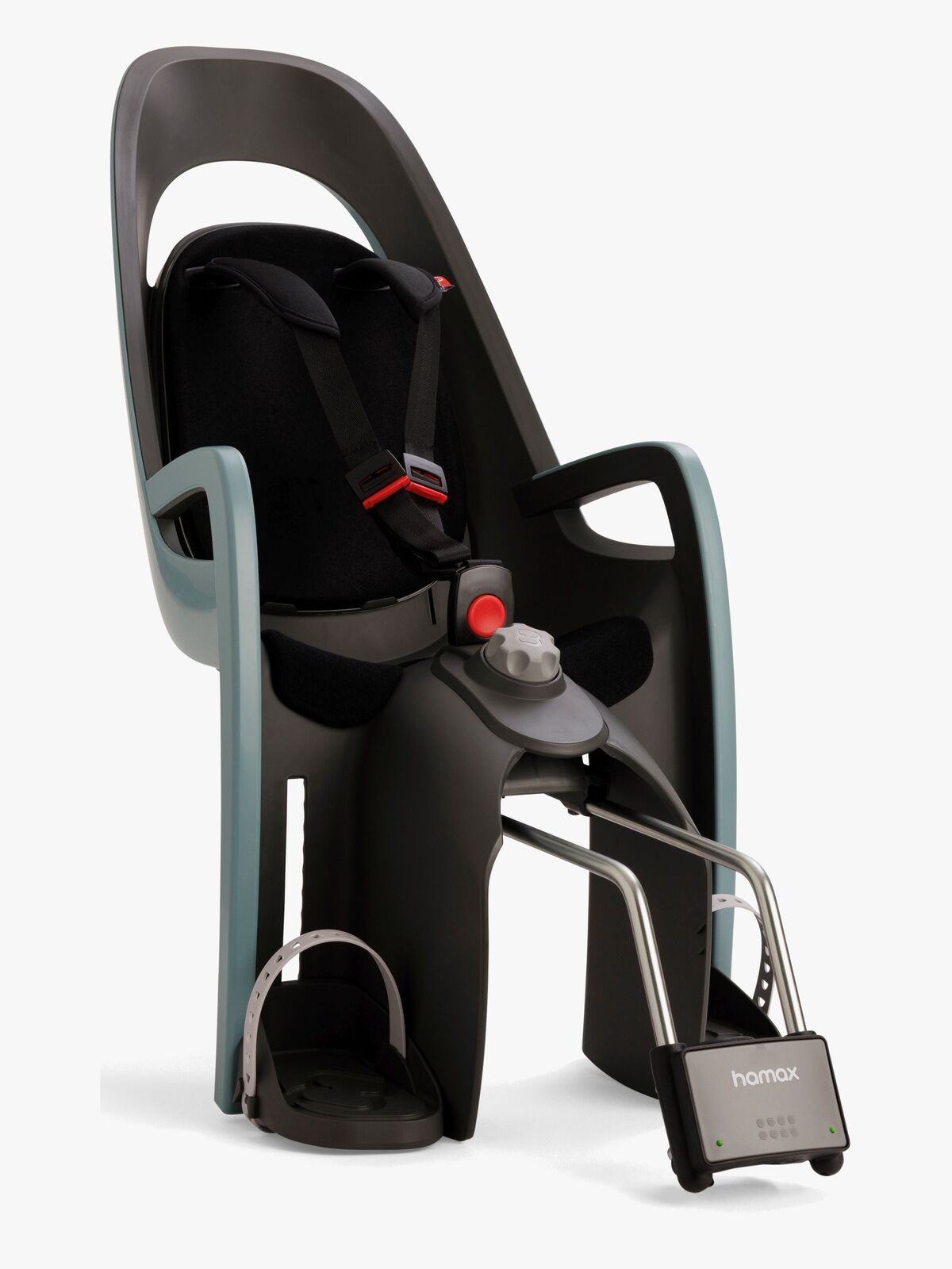 Hamax CARESS Cykelstol med Låsbar Stelmontering, Green/Black