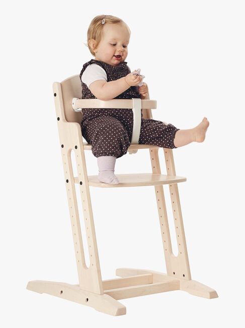 BabyDan Danstolen Højstol inkl. Bøjle & Rem, Whitewash 