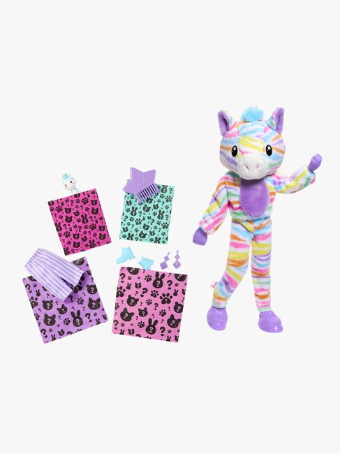 Barbie Cutie Reveal Dukke med Regnbuefarvet Zebra