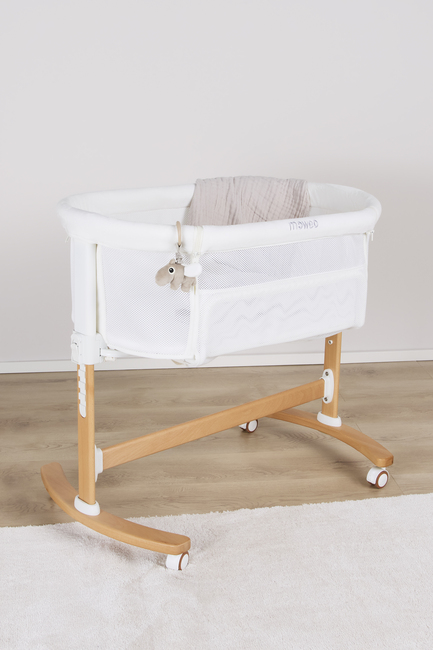 Moweo BLAKE Bedside Crib, Hvid
