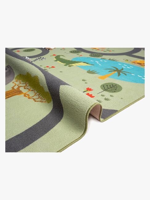 KMCarpets Gulvtæppe Play Animal 120x160, Grøn