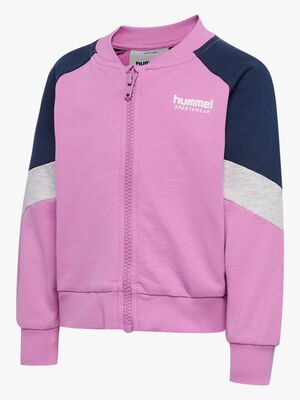 Hummel Loose Block Mini Full-Zip Trøje, Violet