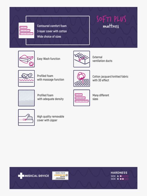 BabyMatex Softi Plus Ortopædisk Børnemadras