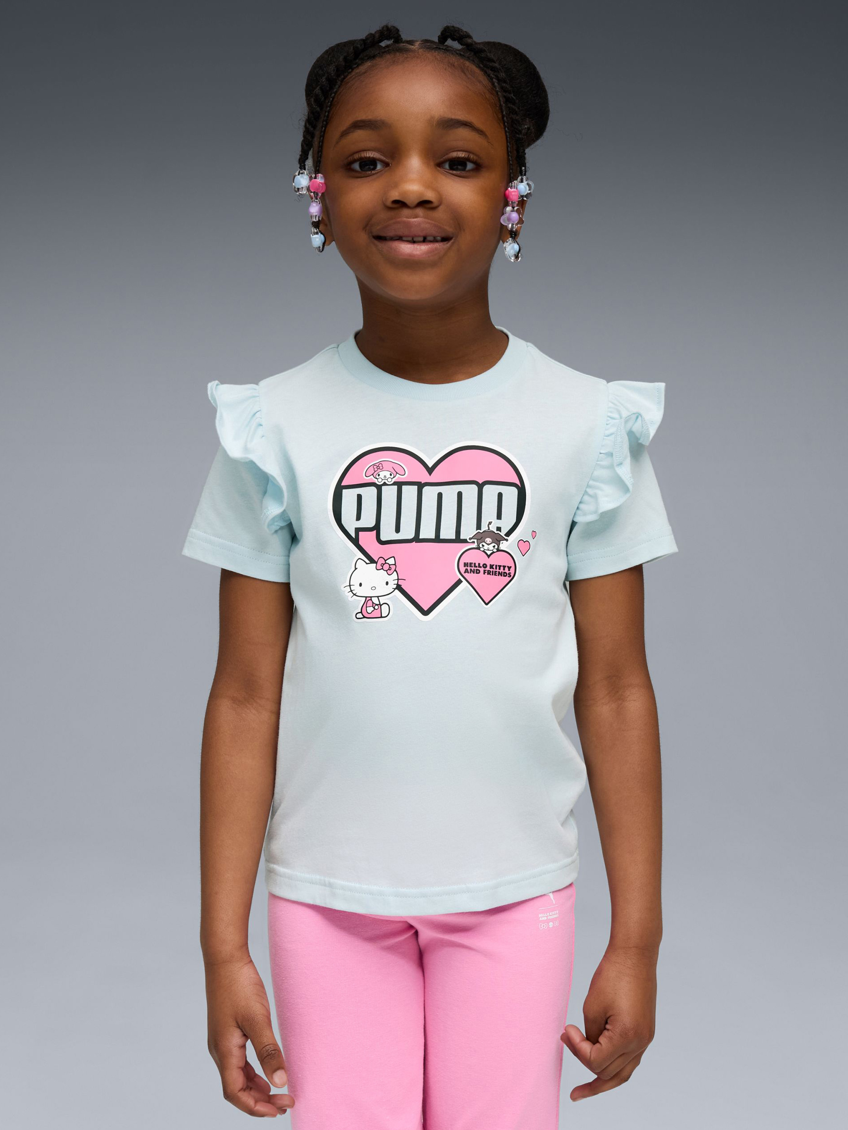 Puma Hello Kitty & Friends T-shirt, Sea Glass, 98