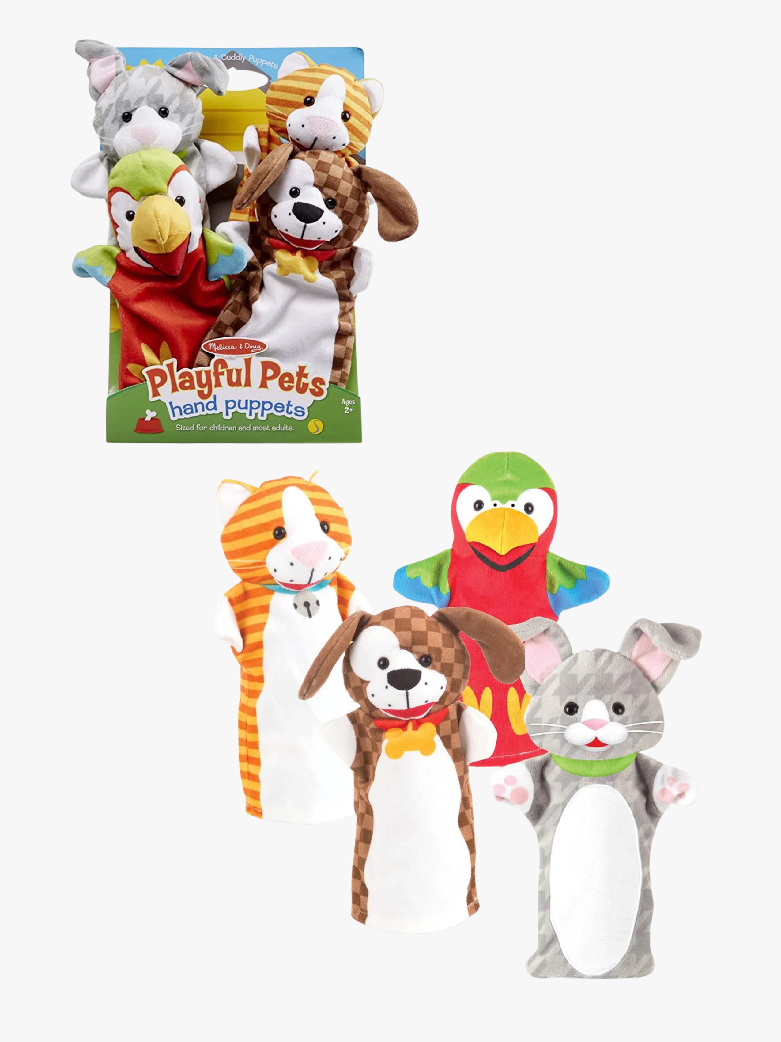 Melissa & Doug Hånddukker Legesyge Dyr 4-pak