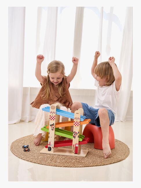 VIGA Dobbelt Rampe Racerbane med Biler