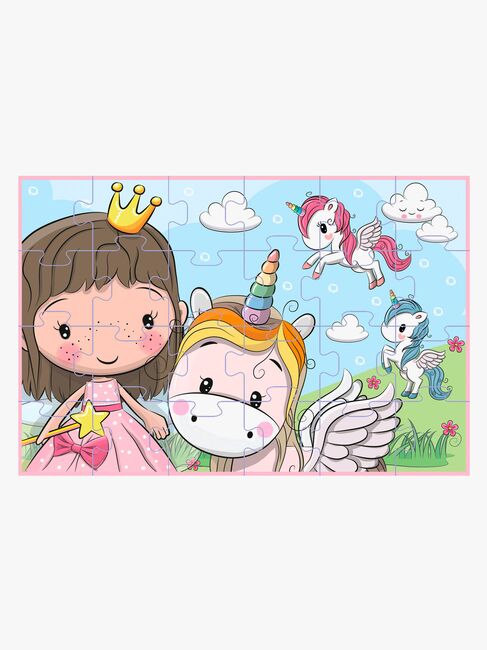 Barbo Toys Lillie & Ellie Kuffert med Gulvpuslespil 24 Brikker