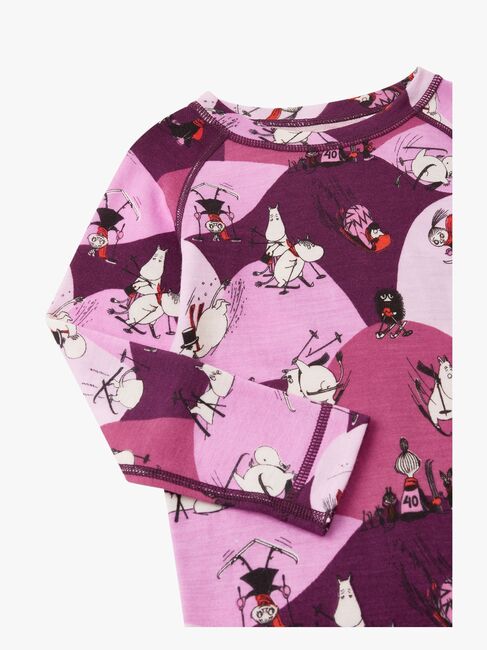 Reima Mumitroldene Trivsam Skiundertøj Uldmix, Rose Pink