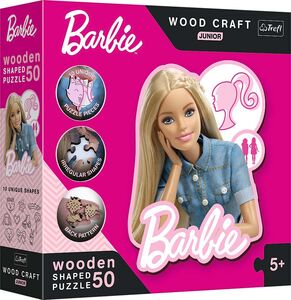 Trefl Wood Craft Junior Barbiedukke Puslespil 50 Brikker