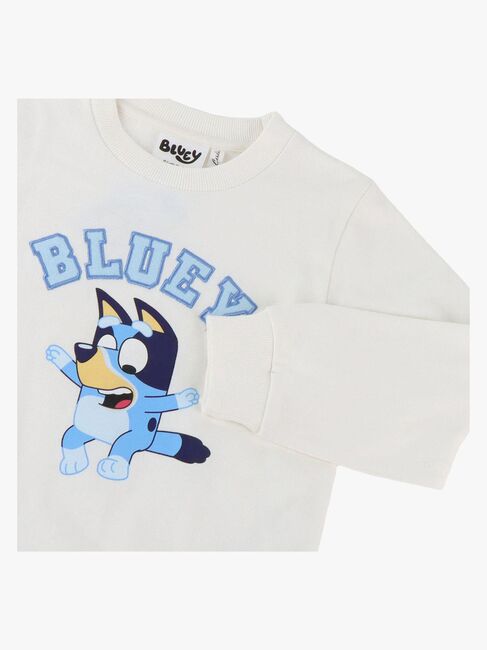 Bluey-sæt med sweater og bukser, blå
