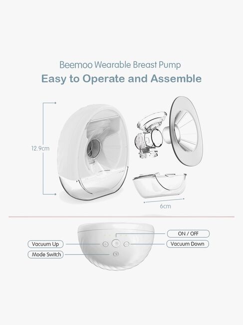 Beemoo CARE Wearable Elektrisk Brystpumpe Dobbelt