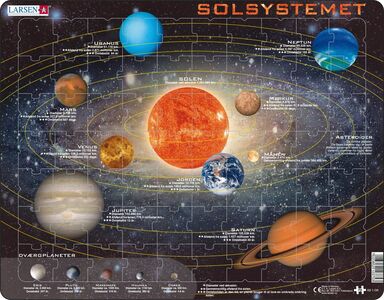 Larsen Solsystemet Rammepuslespil 70 Brikker