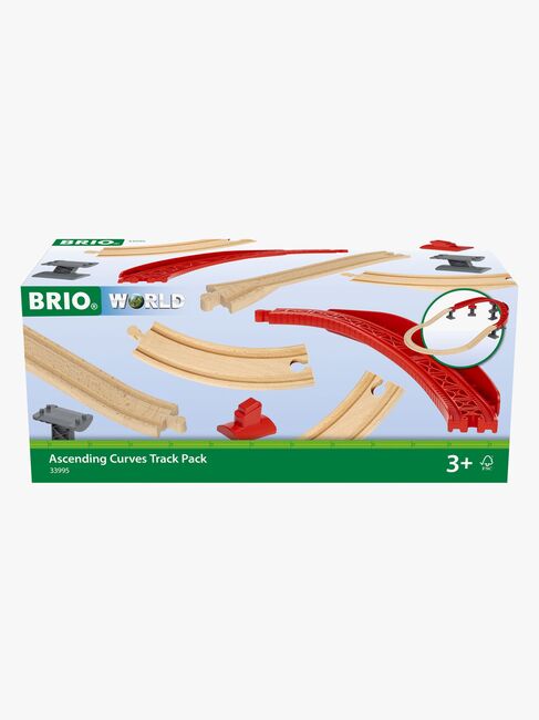 Brio World 33995 Pakke med hævede, buede skinner