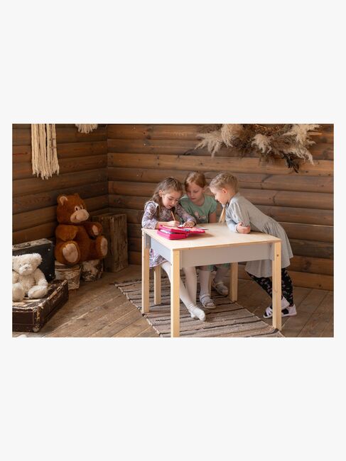 Family-scl Smart Opbevaring Bord med Stol, Grå