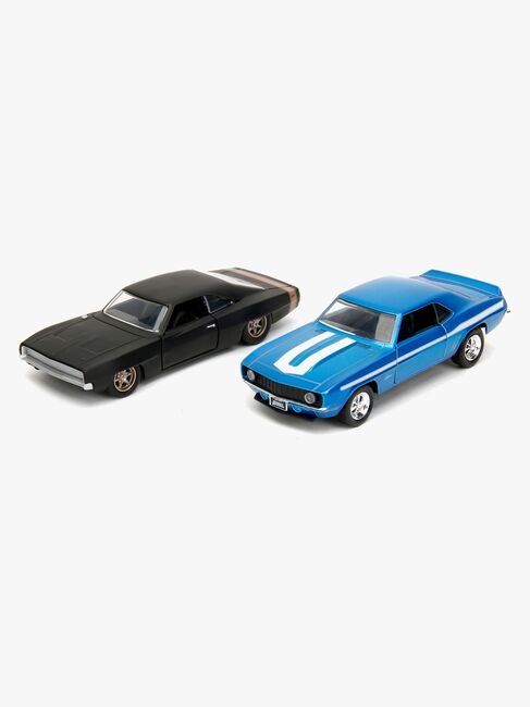 Jada Toys Fast & Furious Biler Dubbelpack Dodge Charger & Chevrolet Camaro 1:32