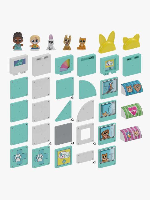 Bluey Tile Town Pet Clinic Magnetsæt 48 Brikker