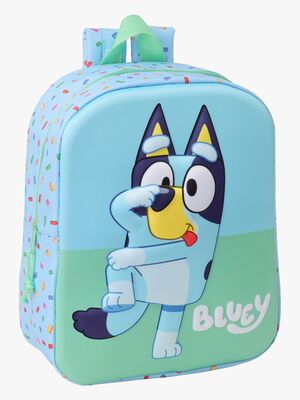 Bluey 3D Mini Rygsæk 6L, Grøn/Blå
