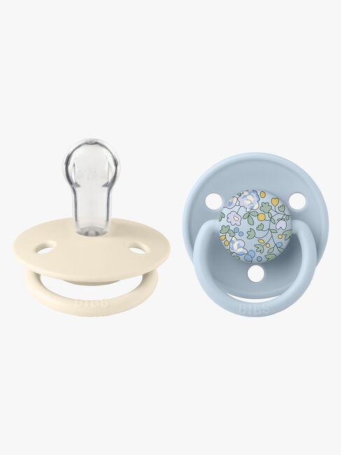 BIBS x Liberty De Lux Sut 2-Pak Silikone Onesize, Eloise/Baby Blue Mix