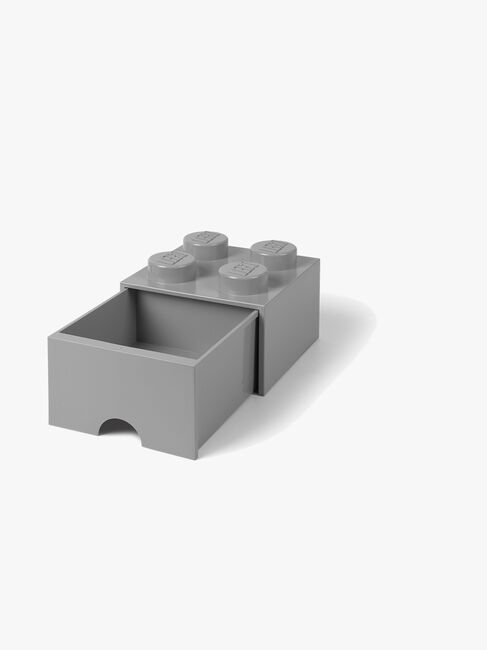 LEGO Opbevaringsklods 4, Grå
