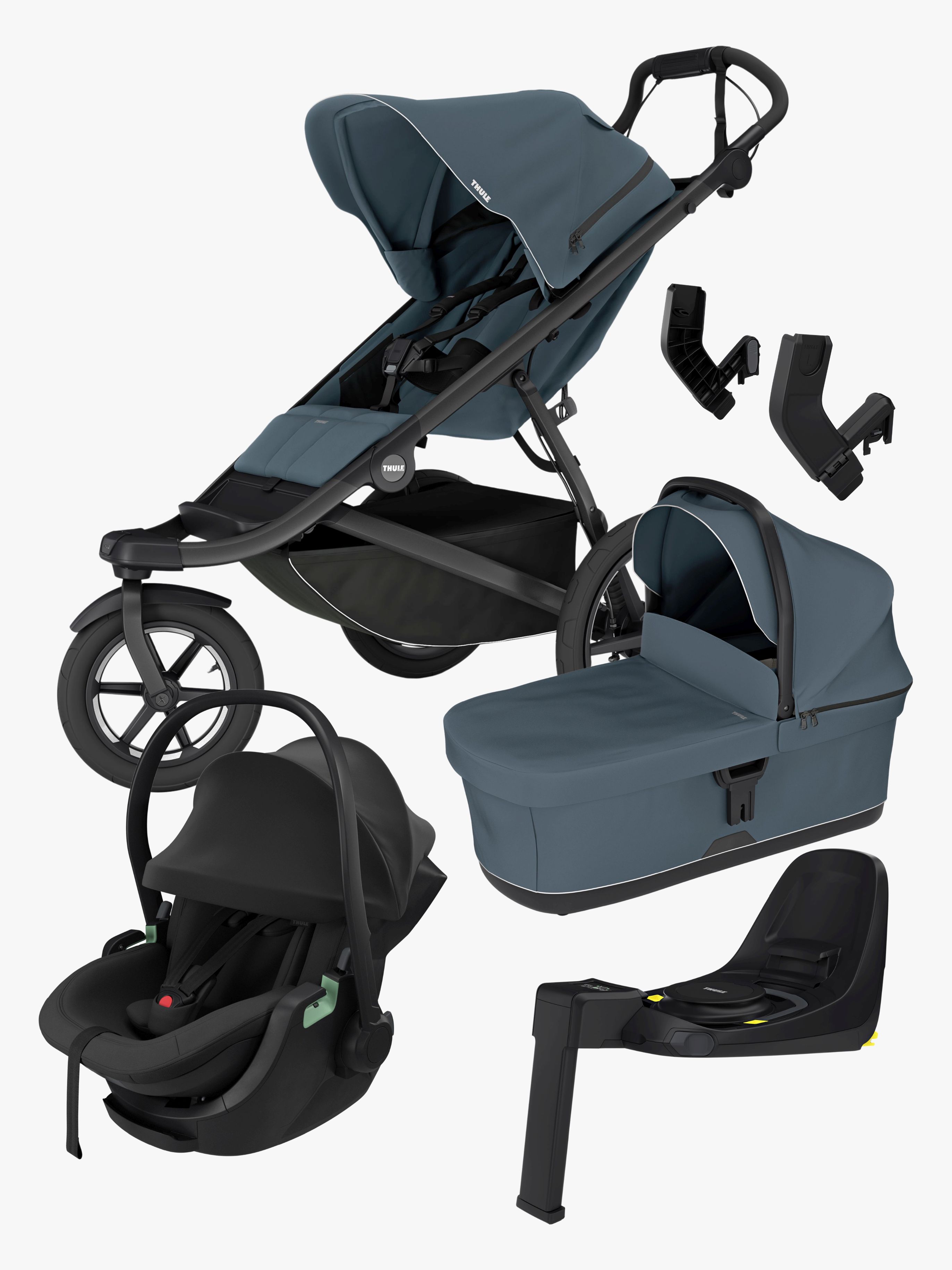 Thule Urban Glide 3 Duovogn inkl. Autostol Baby og Base, Dark Slate
