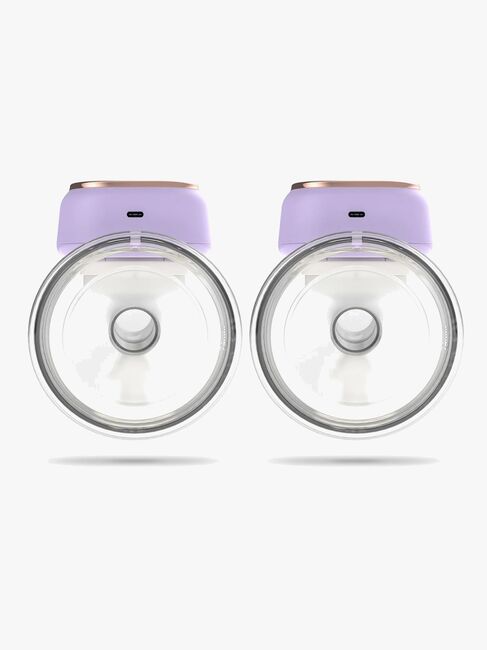 NENO Sole Twin Elektrisk Brystpumpe Hands Free, Lilla