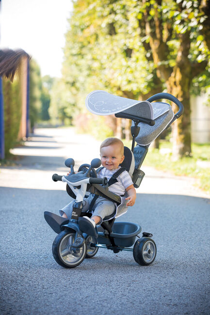 Smoby Trehjulet Cykel Baby Driver Plus, Grå